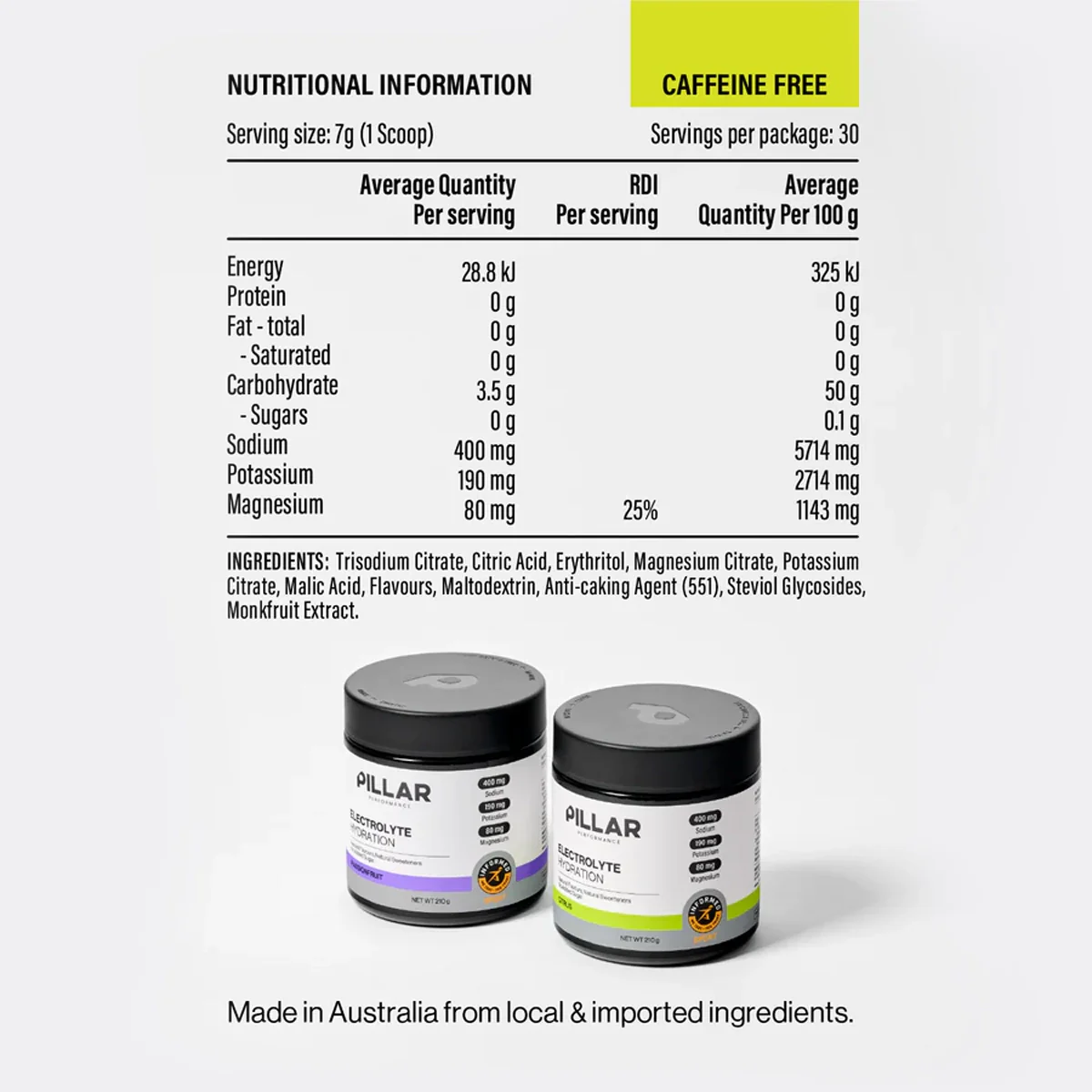 Pillar Performance Electrolyte Hydration Jar - Image 3